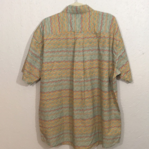 Orvis NWT Southwestern Geometric Stripe Short Sleeve Shirt size XL - Picture 2 of 7
